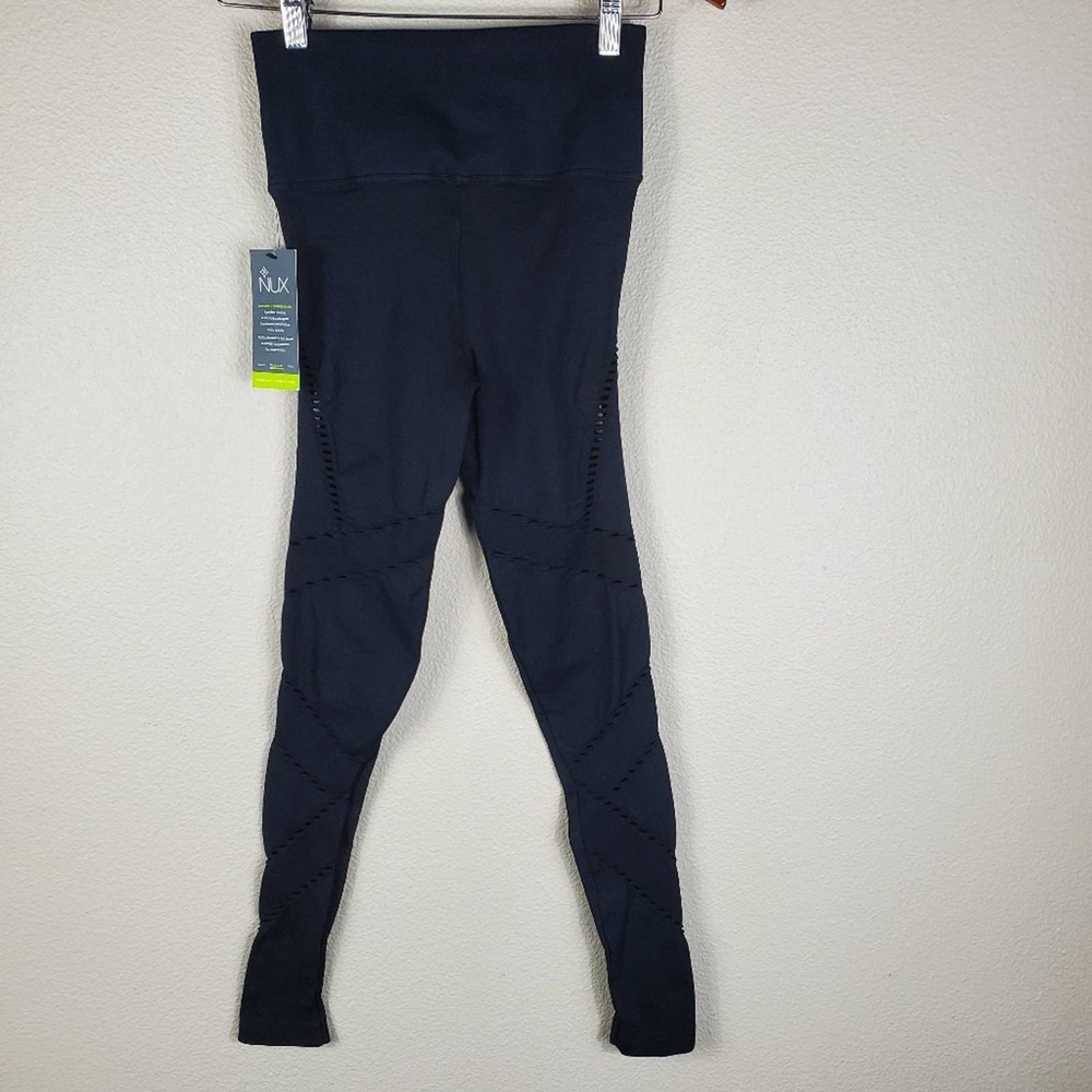 NWT NUX Laser Cut Out Design Compression Leggings